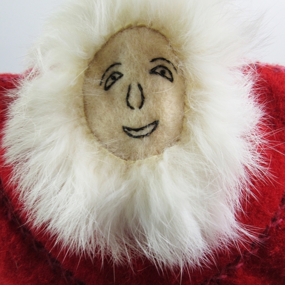 FOLKSY HANDMADE Red/Brown Wool/Rabbit Hat - Picture 4 of 6